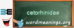 WordMeaning blackboard for cetorhinidae